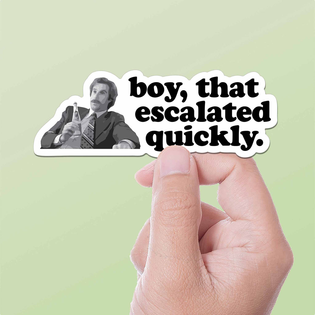 Boy That Escalated Quickly Sticker – Gunpowder & Cabernet