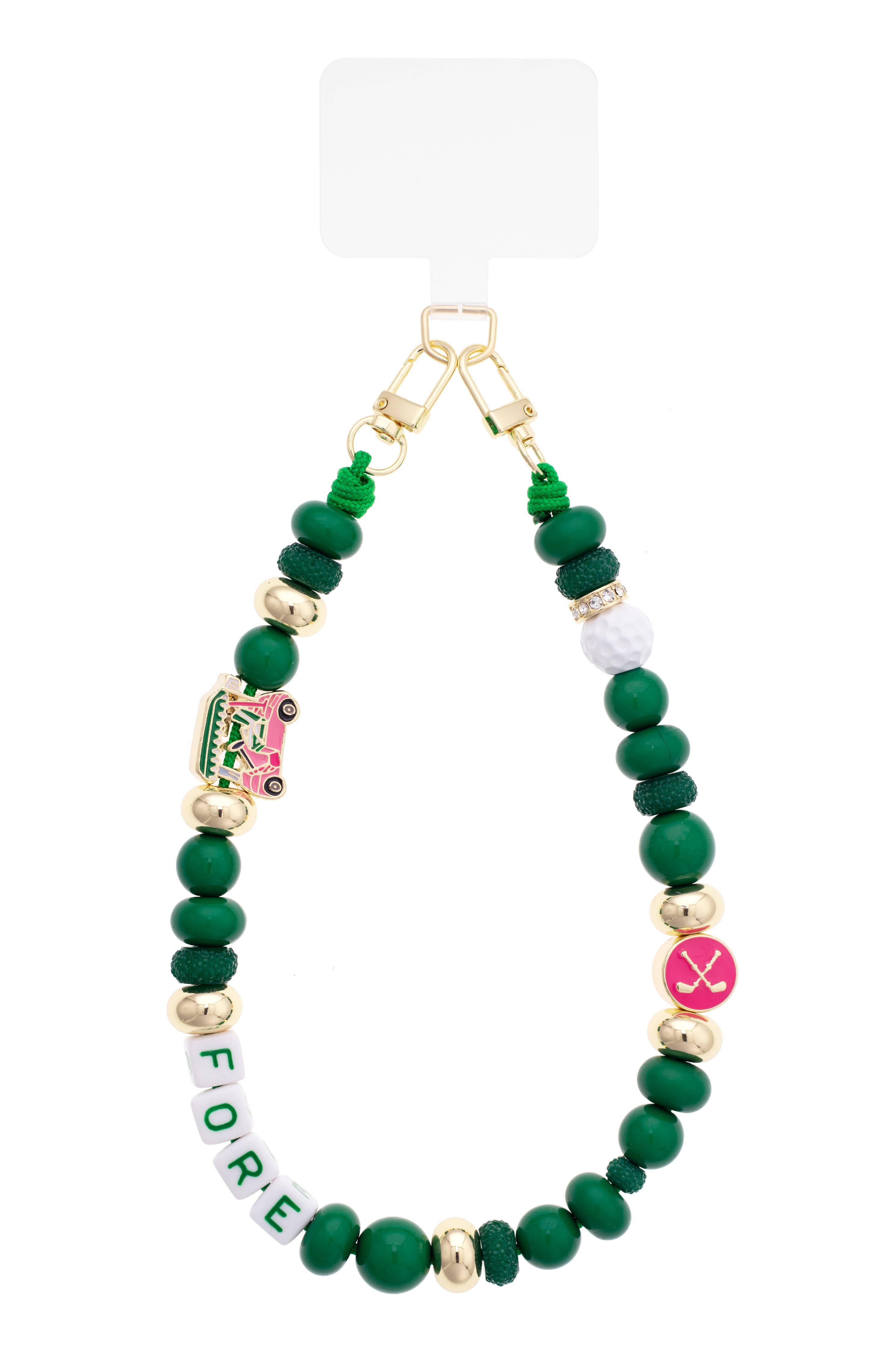 FORE Golf Beaded Cellphone Wristlet - Green – Gunpowder & Cabernet
