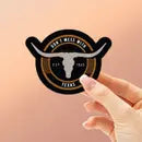 Don’t Mess with Texas Circle Sticker – Gunpowder & Cabernet