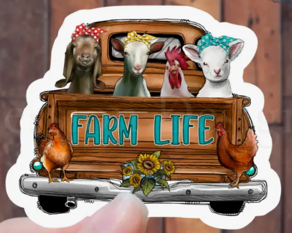 Farm Life Truck Sticker – Gunpowder & Cabernet