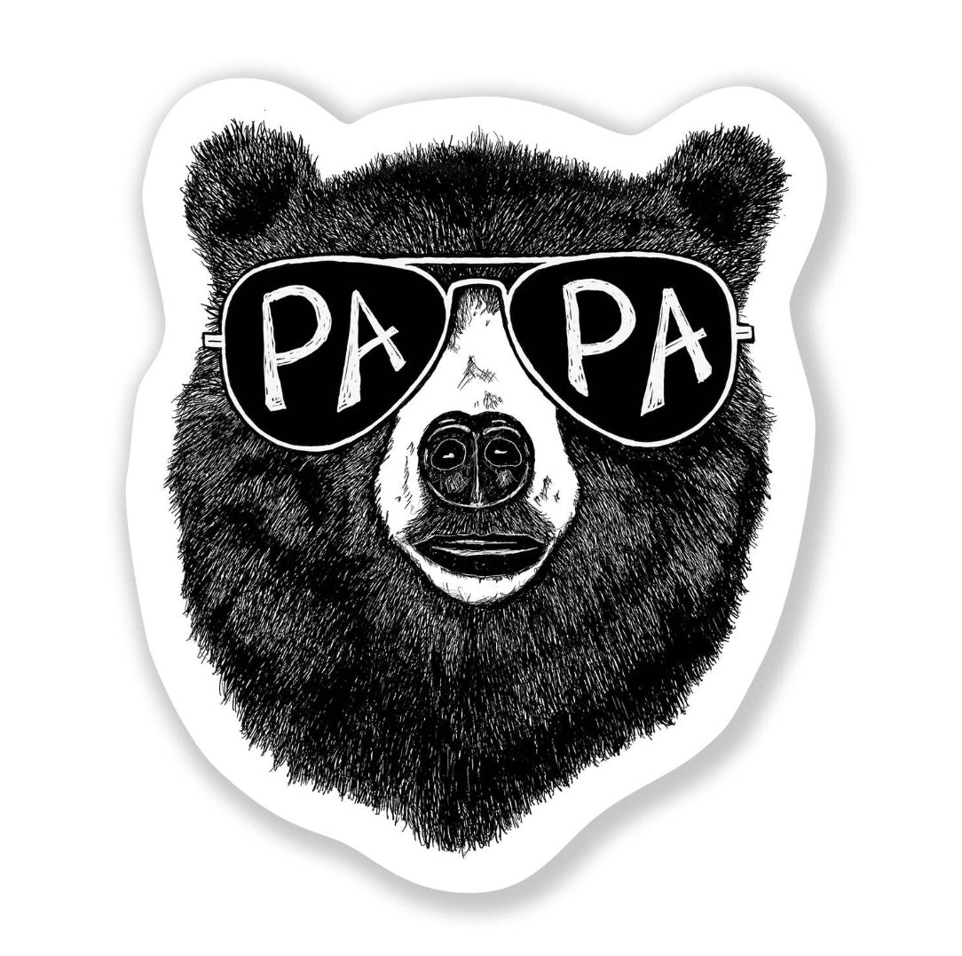 Papa Bear Sticker – Gunpowder & Cabernet